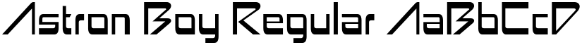 Astron Boy Regular font