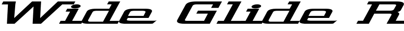 Wide Glide Regular font