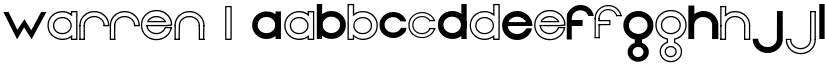 Warren 1 font