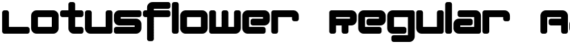 Lotusflower Regular font