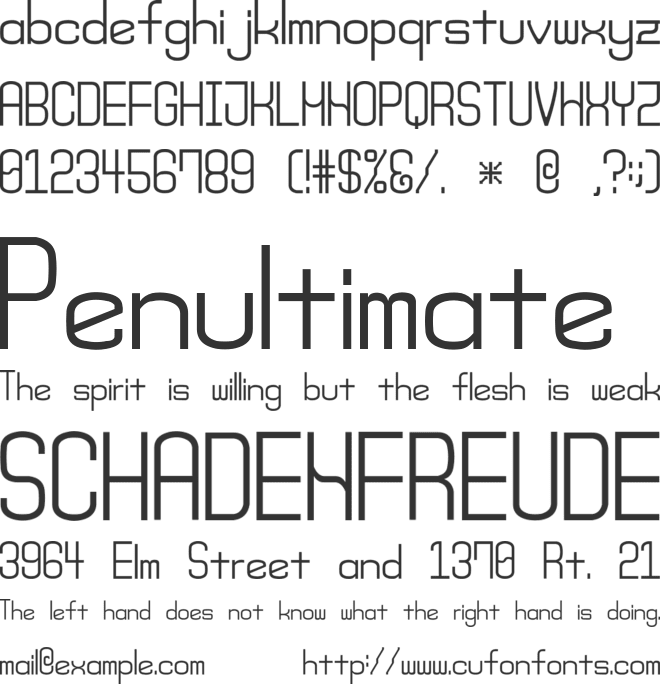 Monday (sRB) font preview