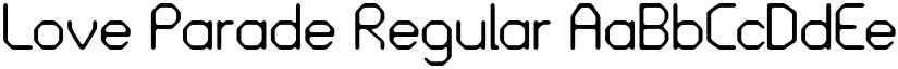 Love Parade Regular font