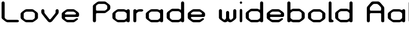 Love Parade widebold font
