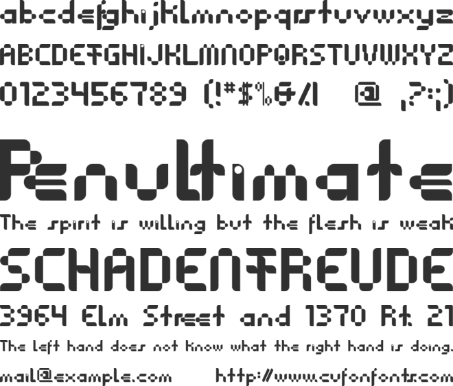 Anasthesia font preview