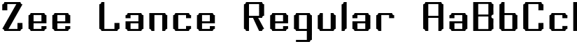 Zee Lance Regular font