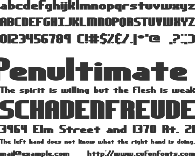 Yesterday (BRK) font preview