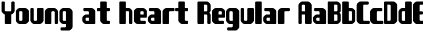 Young at heart Regular font