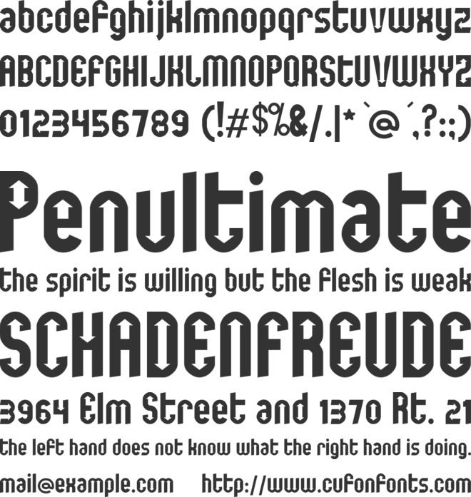 You are the one font preview