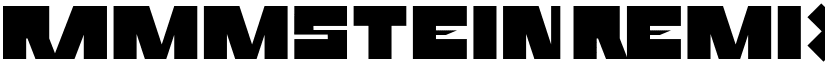 Rammstein Remix Regular font