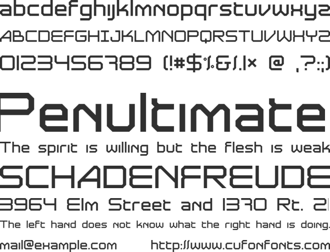 Astrolyte font preview