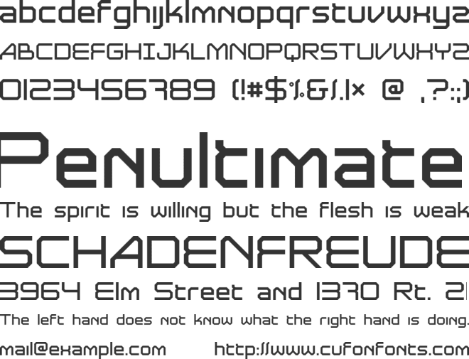 Astrolyte font preview