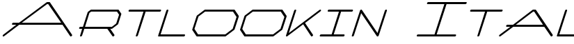 Artlookin Italic font