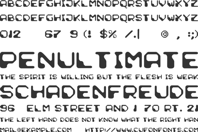 Demun Lotion font preview