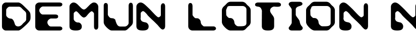 Demun Lotion Normal font