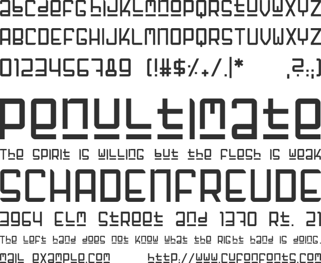 GF Fuffiger font preview