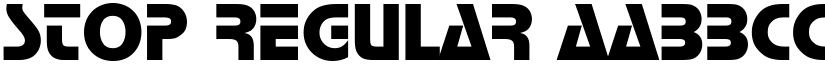 Stop Regular font