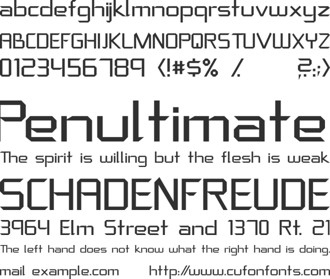 Crystal clear font preview