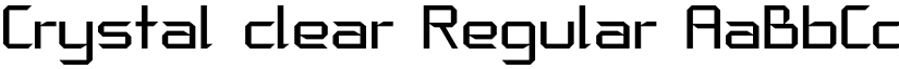 Crystal clear Regular font
