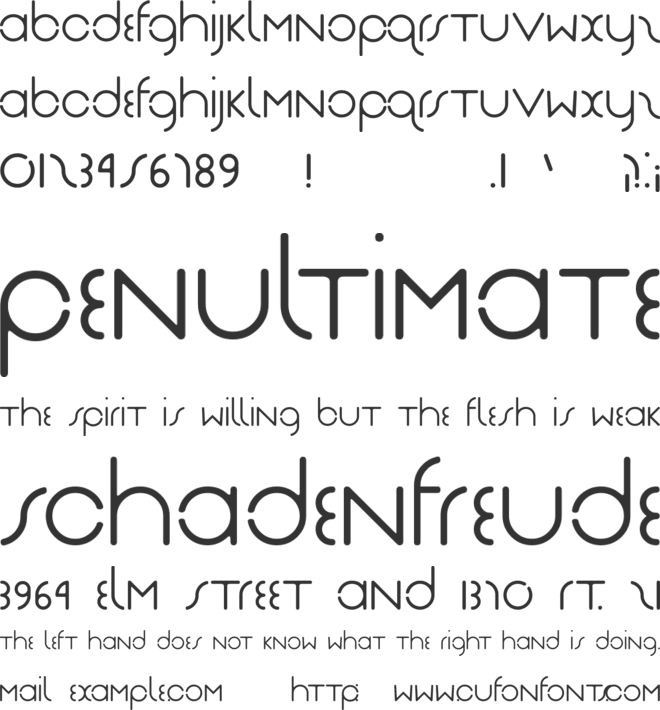 Das Reicht Gut font preview