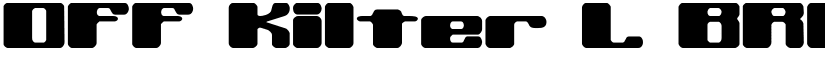Off Kilter L BRK Regular font