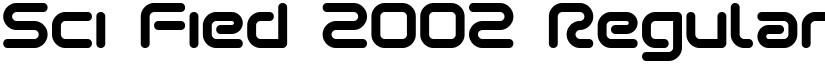 Sci Fied 2002 Regular font