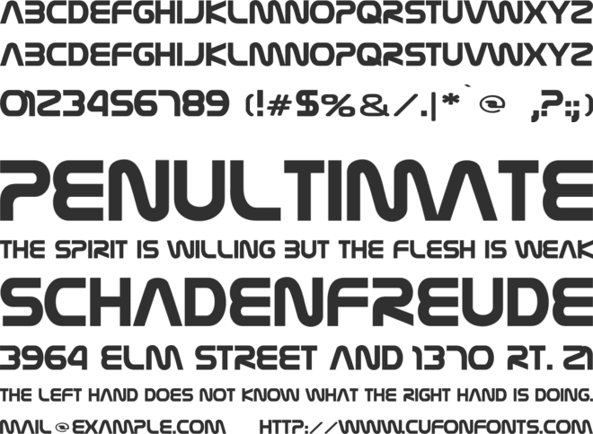Nasalization font preview