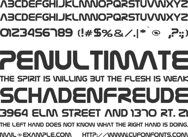Nasalization font preview