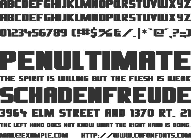 Oliver'sBarney font preview