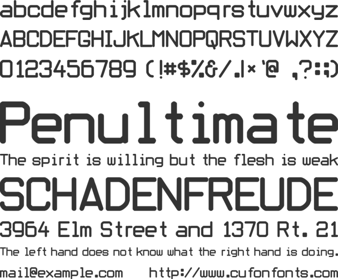 Oblivious font font preview