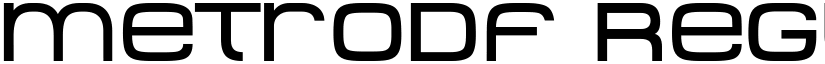 MetroDF Regular font