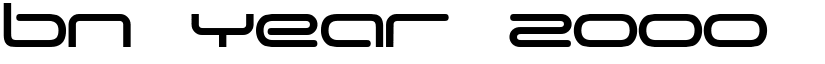 BN Year 2000 Regular font