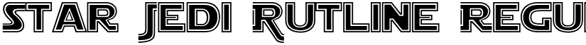 Star Jedi Outline Regular font