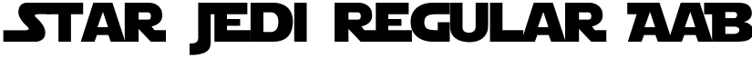 Star Jedi Regular font