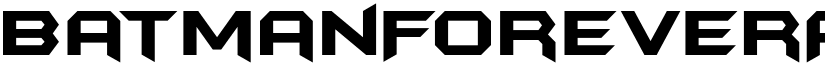 BatmanForeverAlternate Regular font