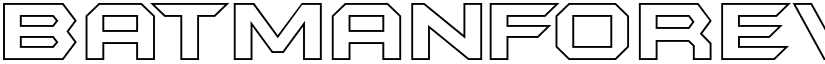 BatmanForeverOutline Regular font