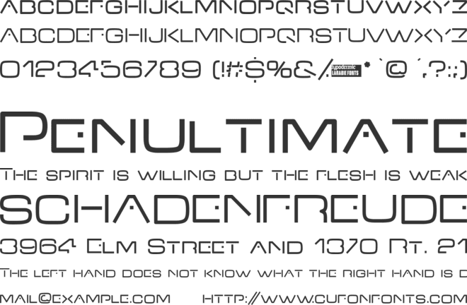VDub font preview
