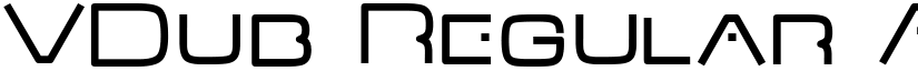 VDub Regular font