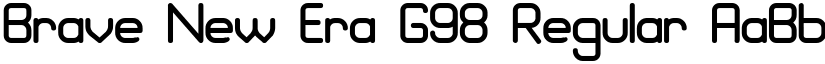 Brave New Era G98 Regular font