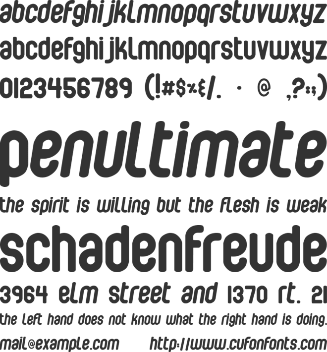 Bubbleboy font preview