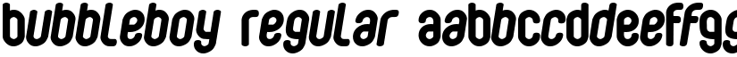 Bubbleboy font download
