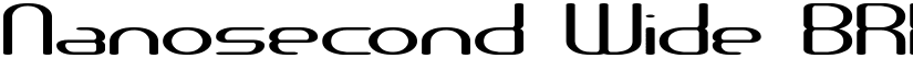 Nanosecond Wide BRK Normal font