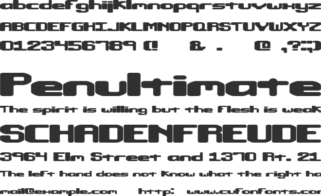 Macropsia BRK font preview