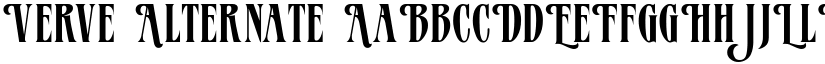 Verve Alternate font