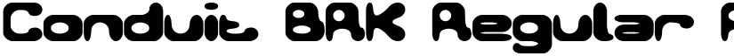 Conduit BRK Regular font