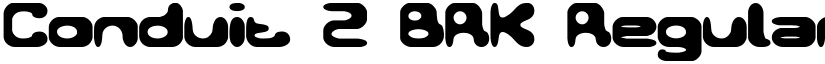 Conduit 2 BRK Regular font