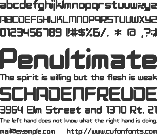 D3 Radicalism font preview