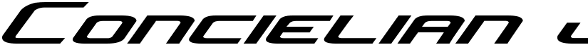 Concielian Jet Regular font