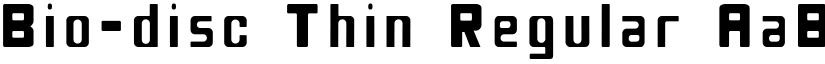Bio-disc Thin Regular font