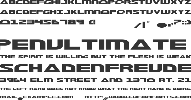 Morse NK font preview