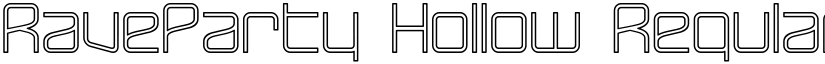 RaveParty Hollow Regular font